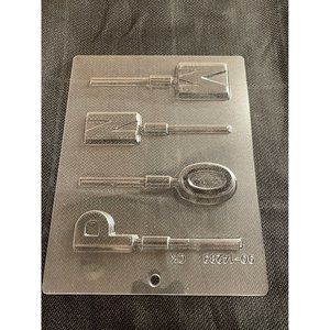 CK M N O P Letters Alphabet Birthday Anniversary Sucker Chocolate Cake Mold